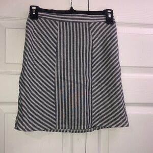 Abound Blue and White high waisted A-Line Skirt